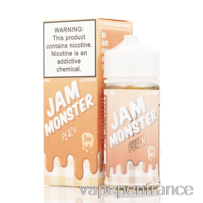 Pêche - Confiture Monstre - Stylo Vape 100 Ml 6 Mg